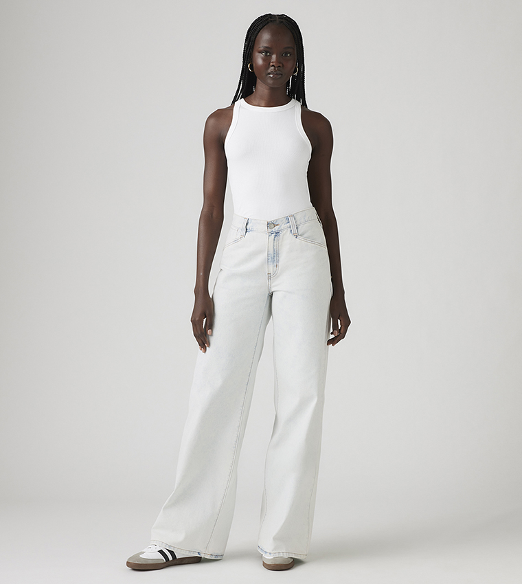 94 Faded Wide Leg Jeans