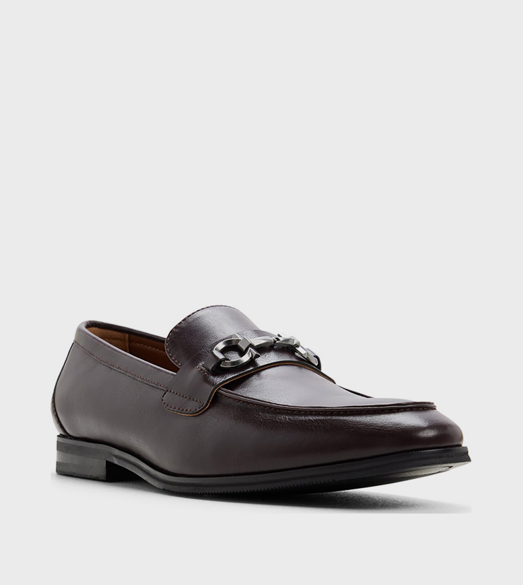 WETHERLY Solid Metal Detail Loafers