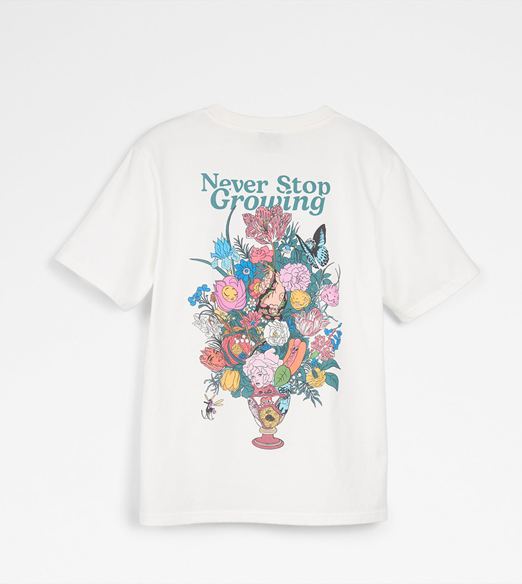 Back Printed Short Sleeves T-Shirt