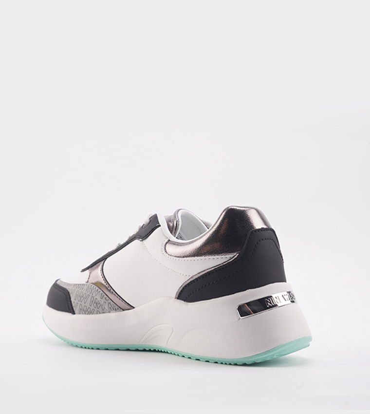 RELON Color Block Lace-Up Sneakers