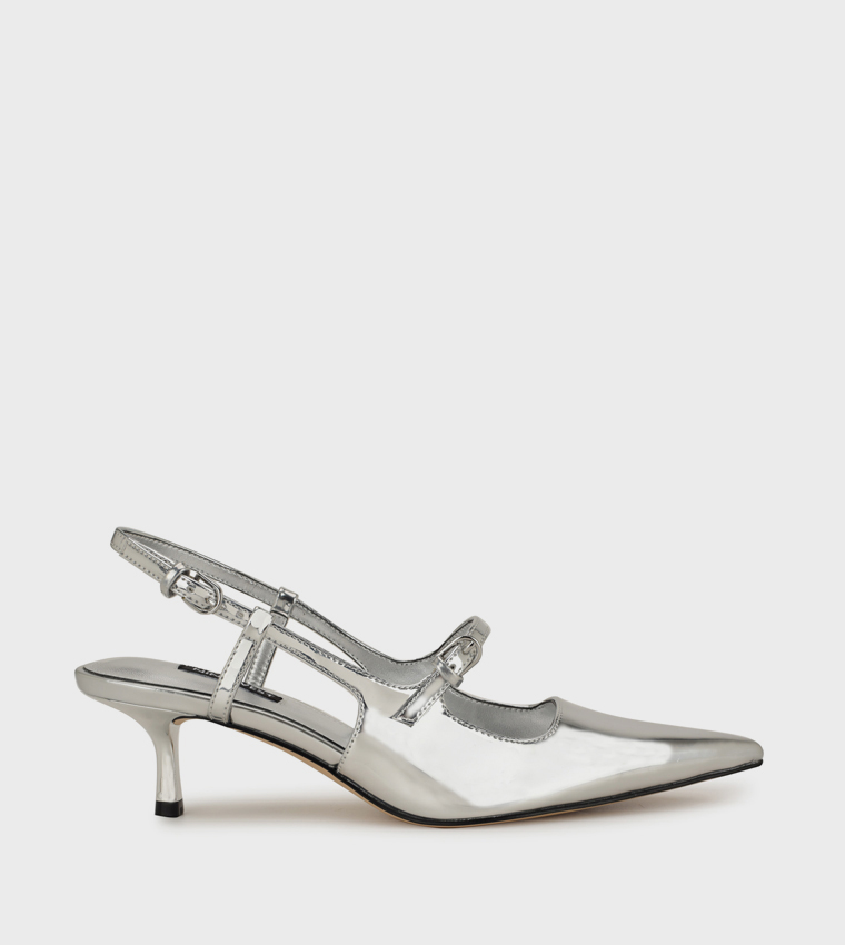 AMAYO Metallic Slingback Pumps