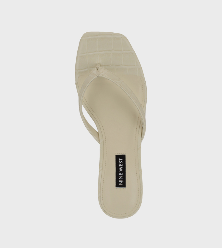 CASSA Croc Textured Heeled Sandals