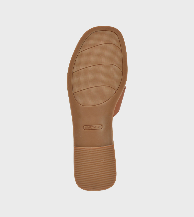 Nine West  Flat Sandals - Brown Flat Sandals