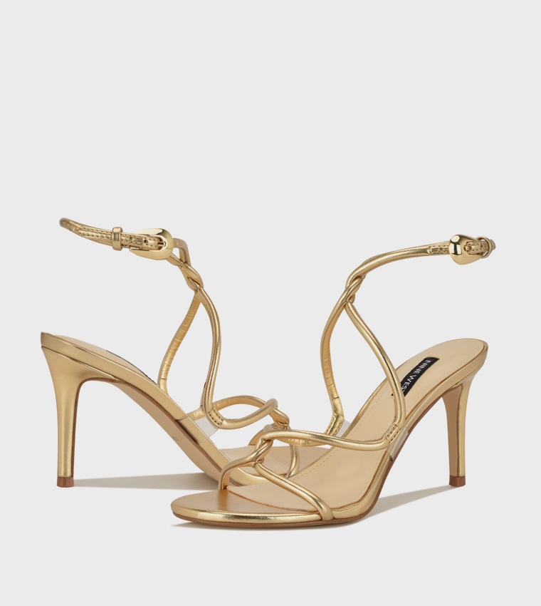 EMERILA Ankle Strap Stiletto Heel Sandals