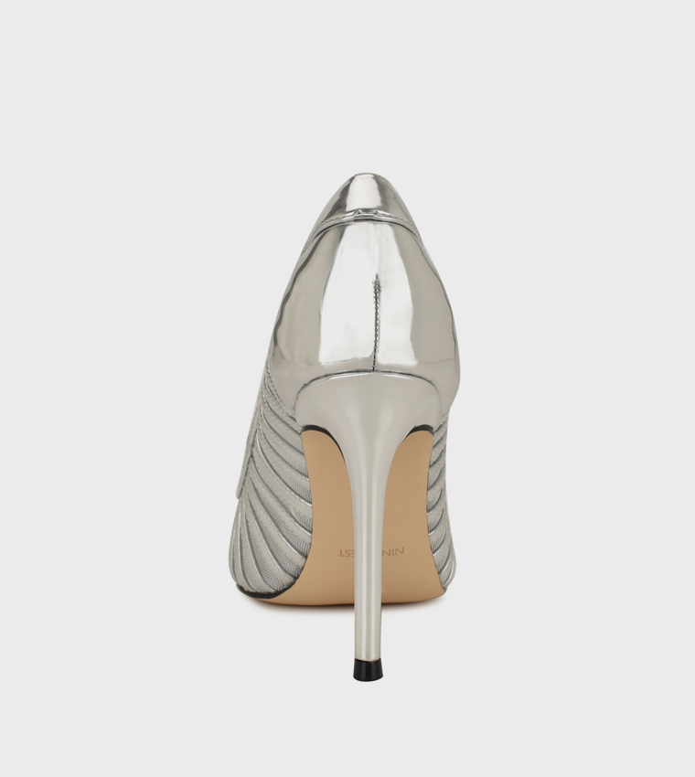 FERESA Mesh Detail Pointed Toe Pumps