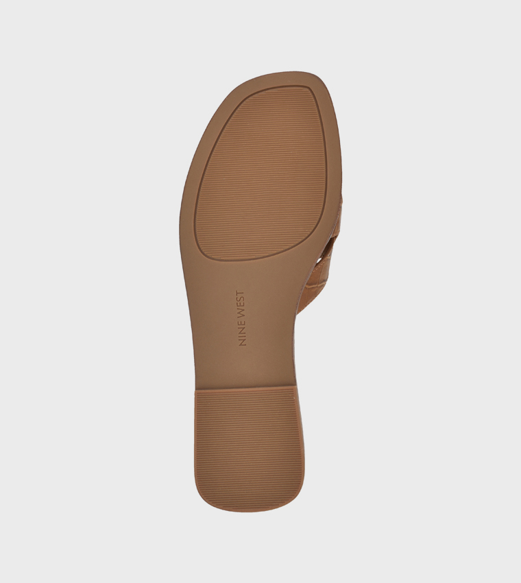 Nine West  Flat Sandals - Brown Flat Sandals
