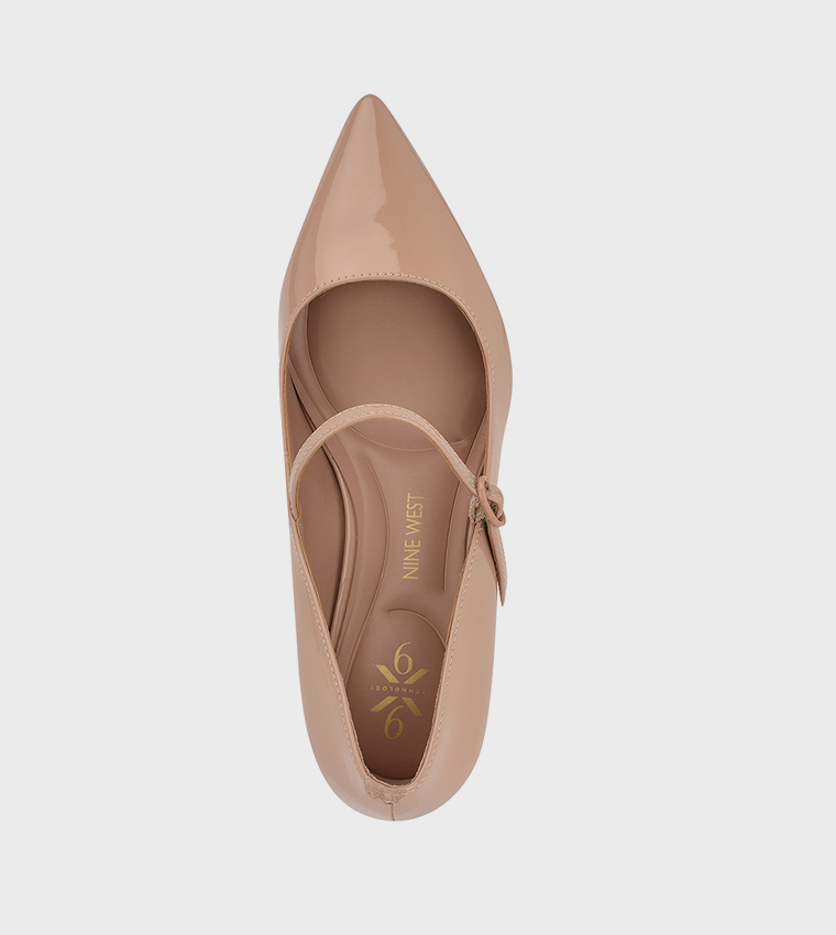HADEY Glossy Mary Jane Pumps