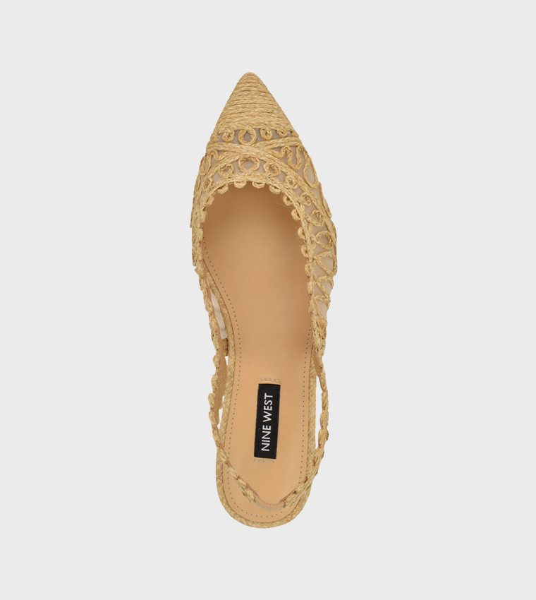 JOVIAS2 Laced Slingback Flat Shoes
