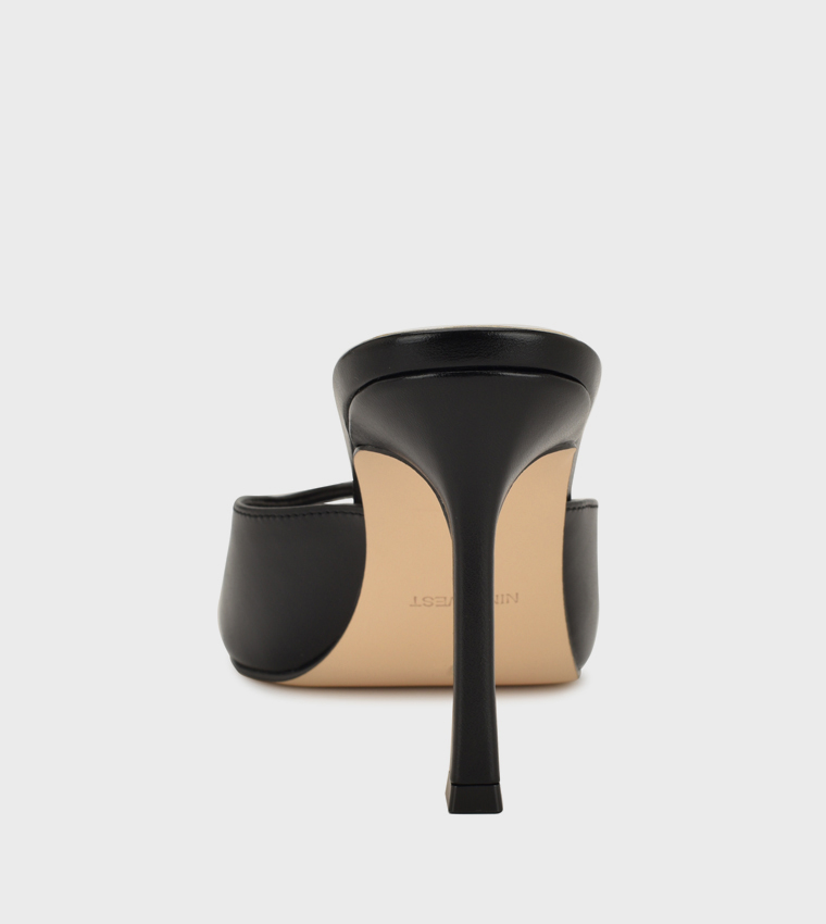 KISCO Textured Stiletto Heel Sandals