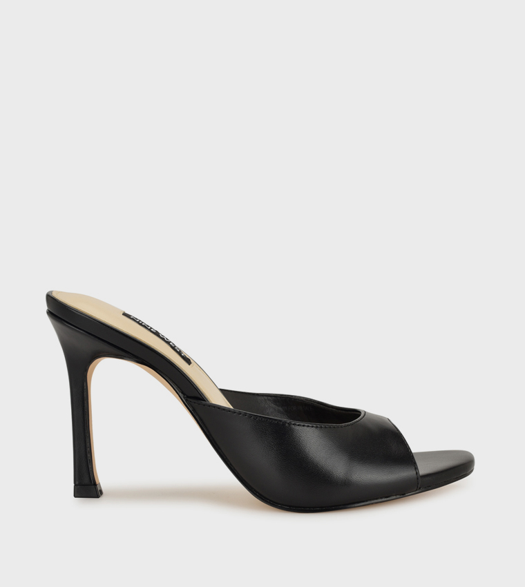 KISCO Textured Stiletto Heel Sandals