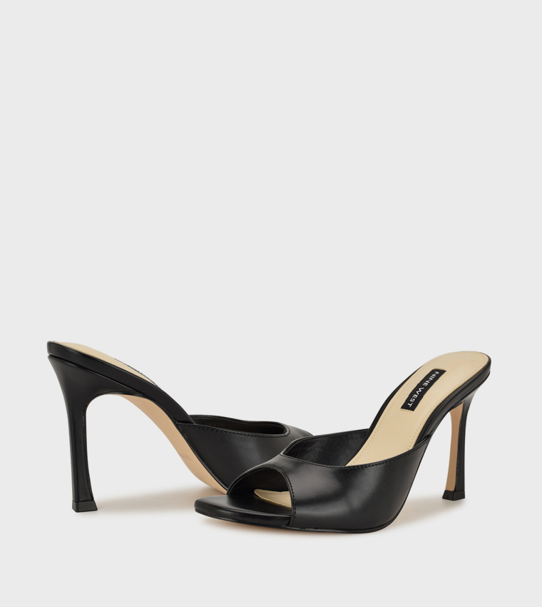 KISCO Textured Stiletto Heel Sandals