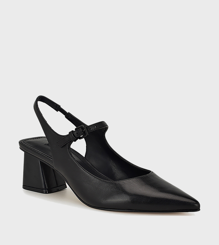 LAMINO Solid Slingback Pumps
