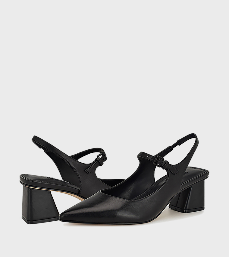 LAMINO Solid Slingback Pumps