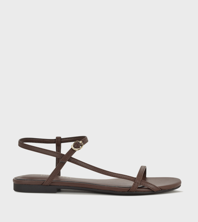 MASOW Ankle Strap Flat Sandals