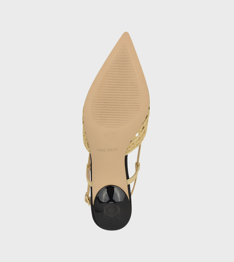 RAILEN Pointed Toe Slingback Pumps