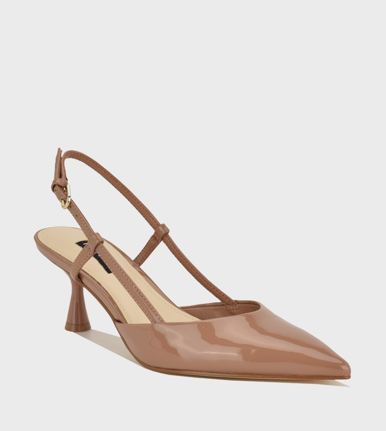 RHONDA Pointed Toe Slingback Pumps