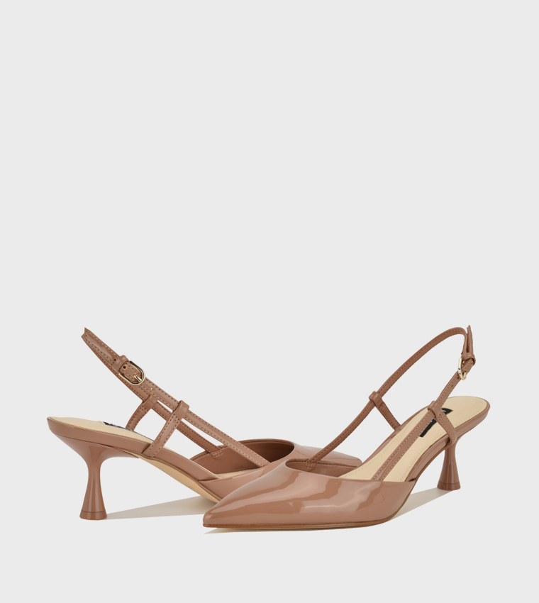RHONDA Pointed Toe Slingback Pumps