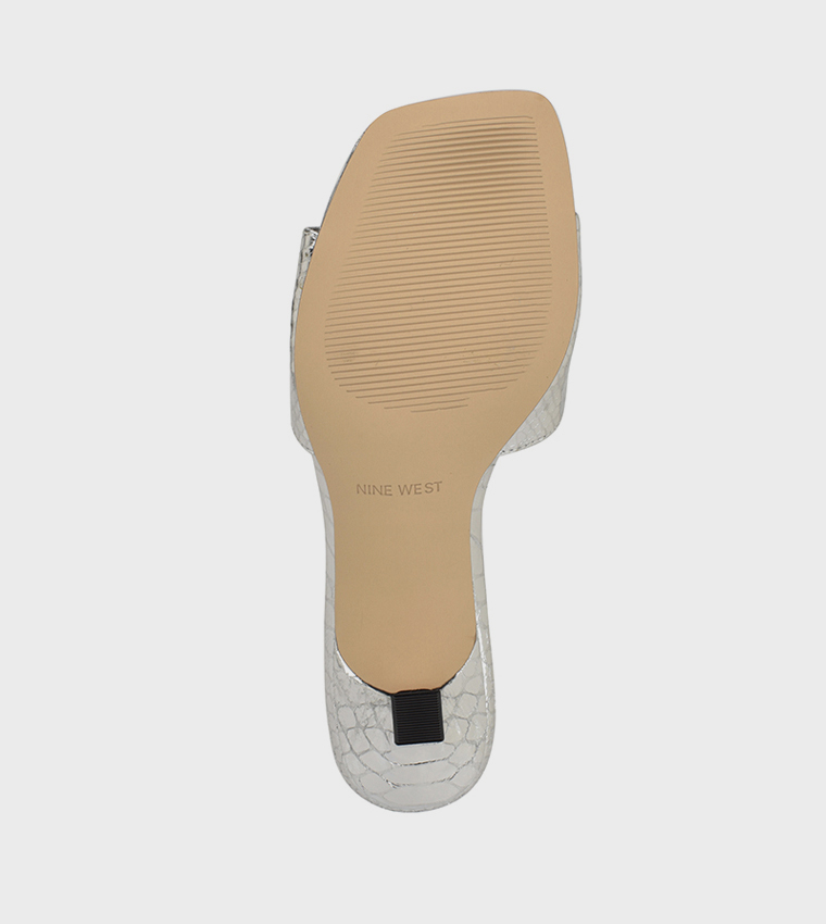 ROKKE Textured Heeled Sandals