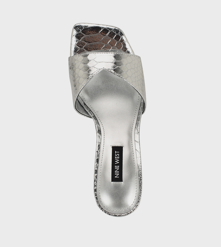 ROKKE Textured Heeled Sandals
