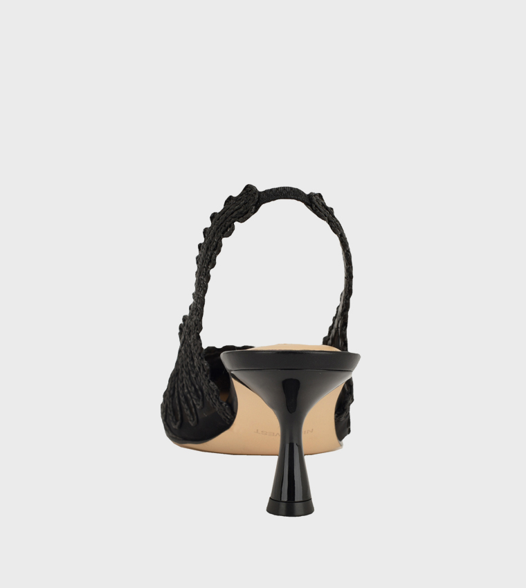 ROMAINE Embroidered Slingback Pumps