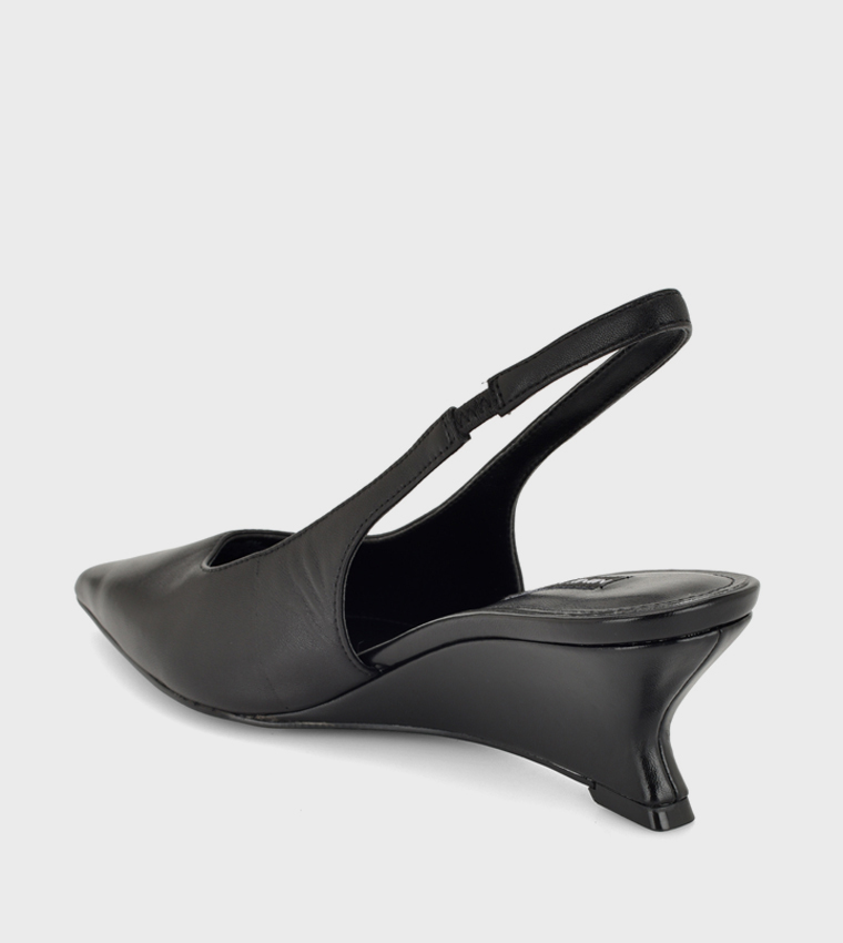 TERON Pointed Toe Slingback Pumps