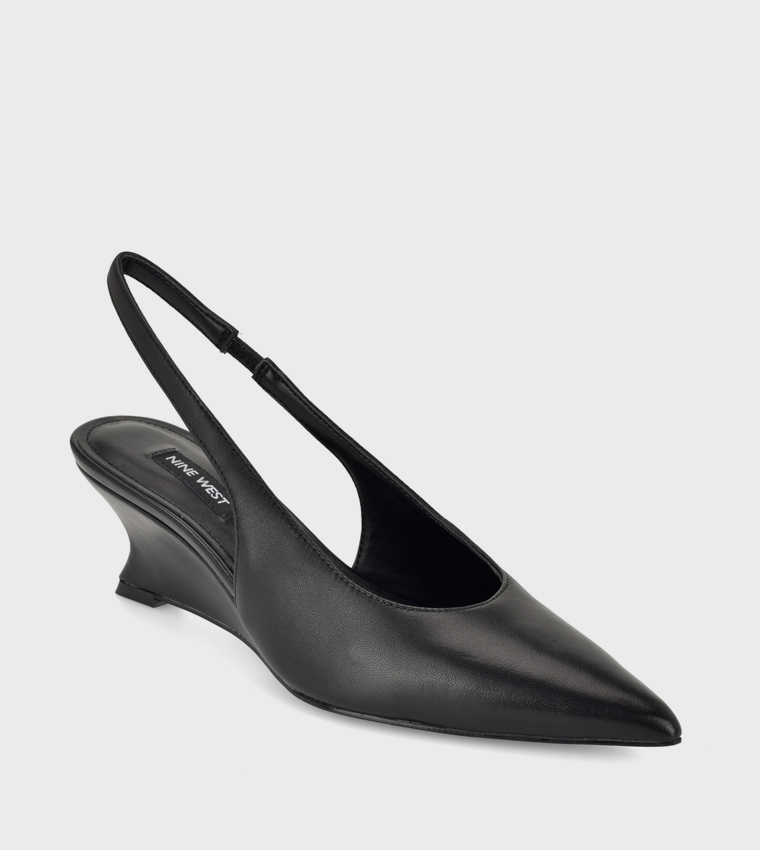 TERON Pointed Toe Slingback Pumps