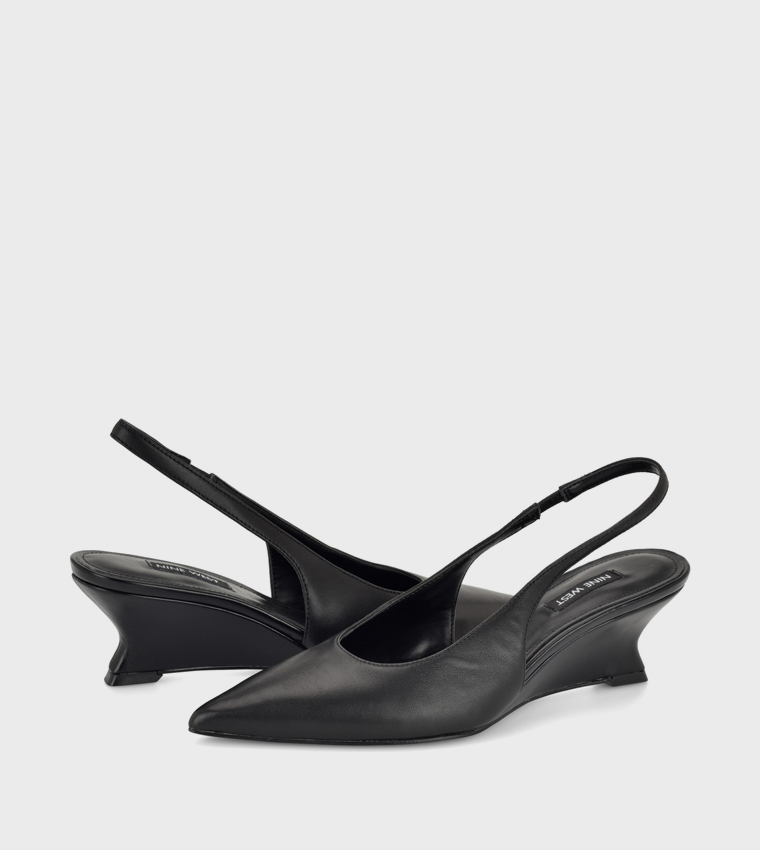 TERON Pointed Toe Slingback Pumps