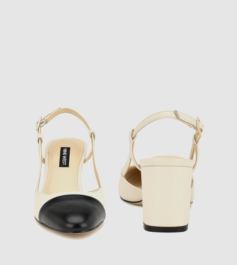 UNDA Block Heel Slingback Pumps