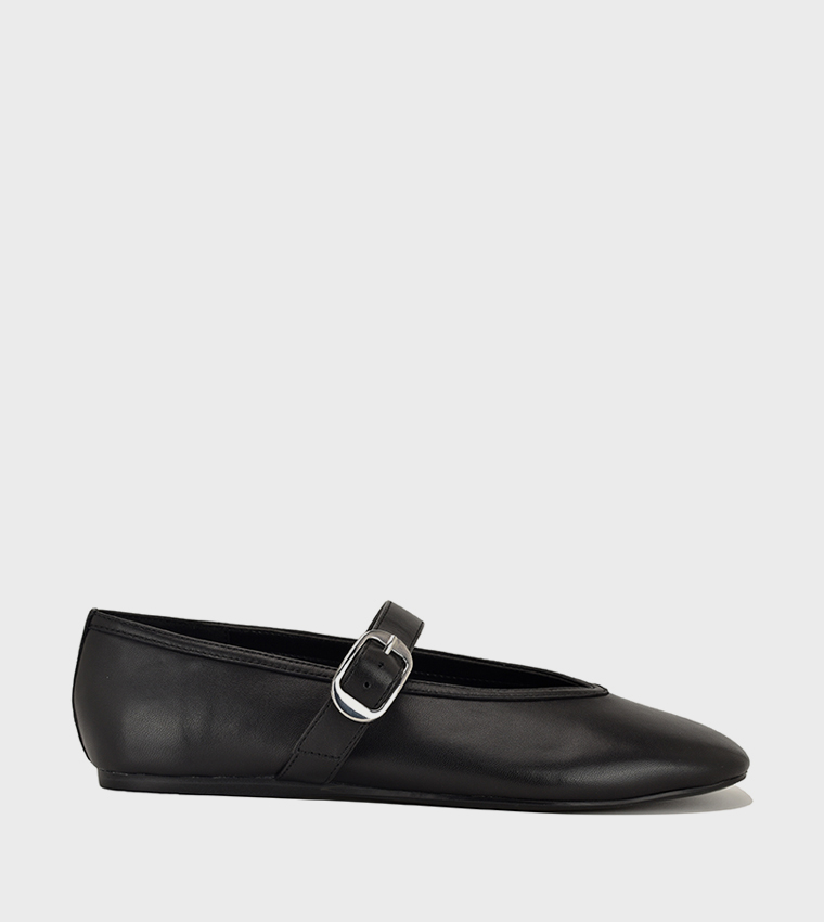 VANCEE Solid Round Toe Mary Jane Shoes