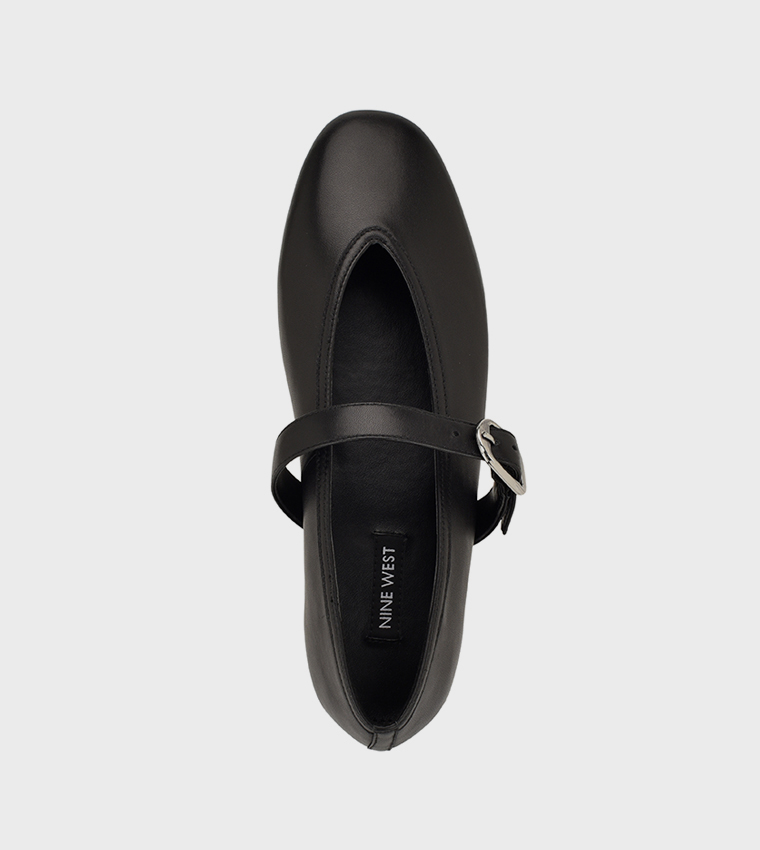 VANCEE Solid Round Toe Mary Jane Shoes