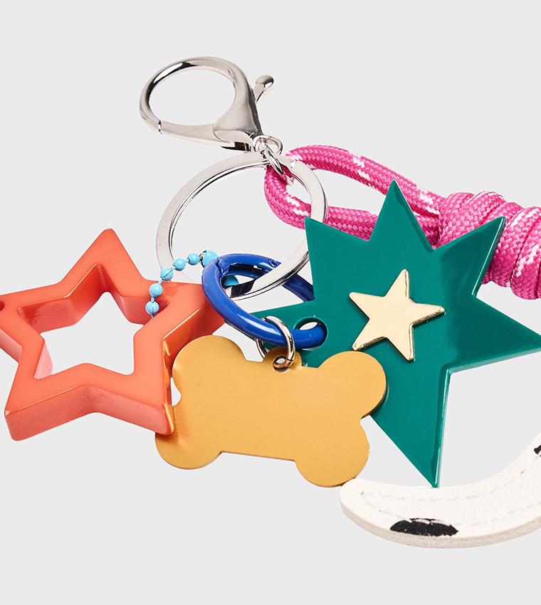 Polka Dot Dalmatian Dog Keychain