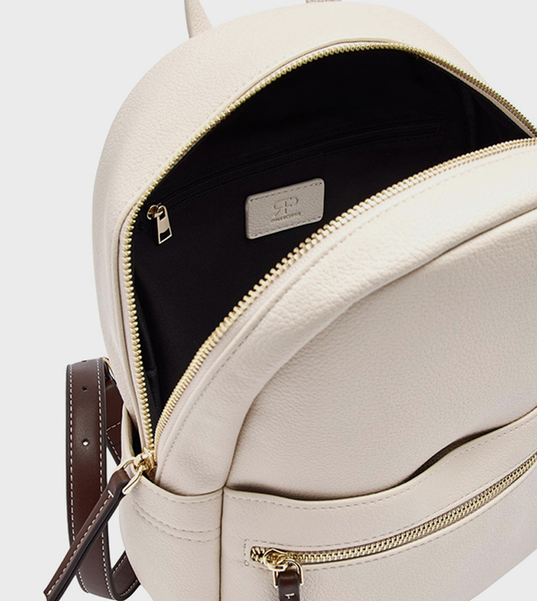 Textured Zipper Backpack