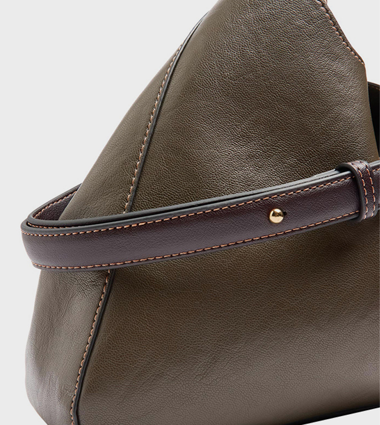 Solid Gold-Tone Hardware Shoulder Bag