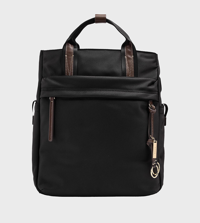 Solid Zipper 13-Inch Laptop Backpack
