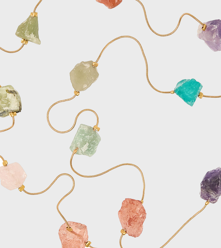 Stone Embellished Layered Necklace