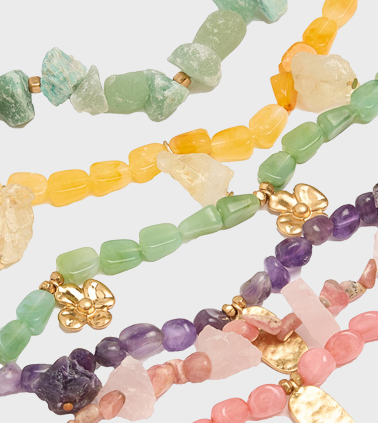 Stone Embellished Layered Necklace