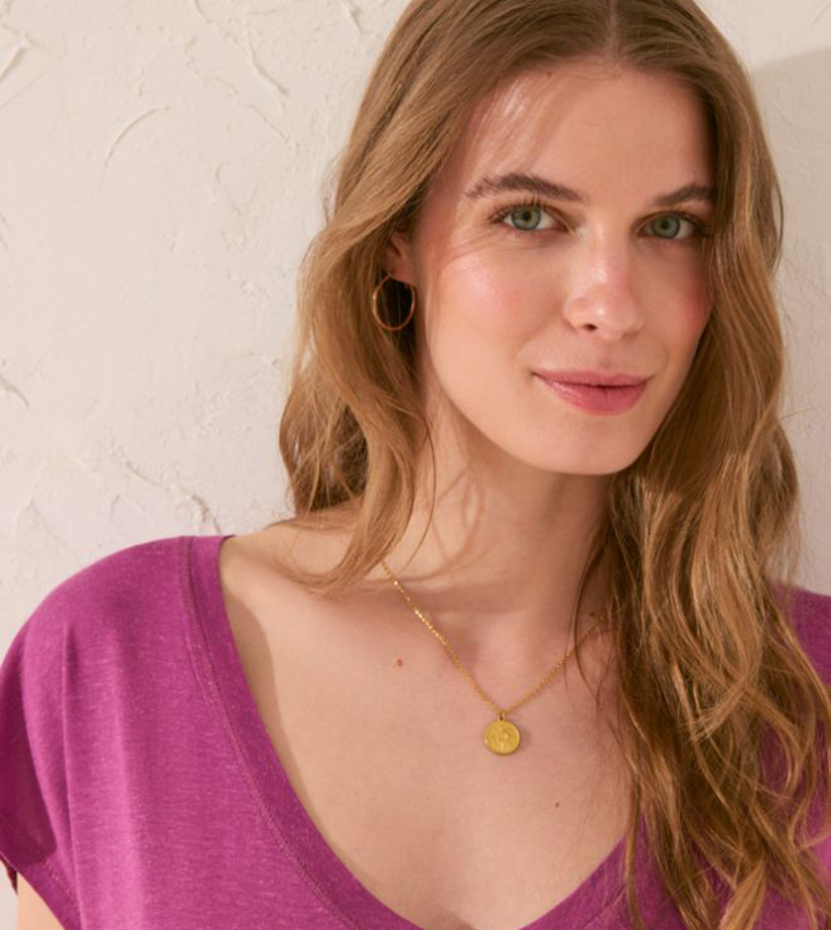 Solid Short Sleeves Viscose Lounge T-Shirt