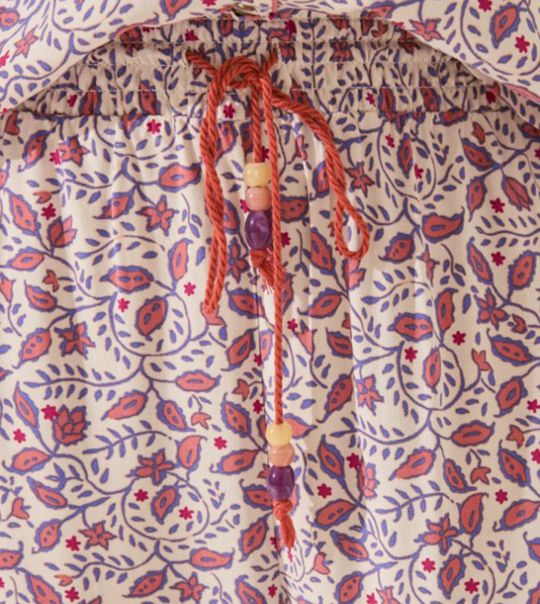 Printed Short Sleeves Viscose Pyjama Set