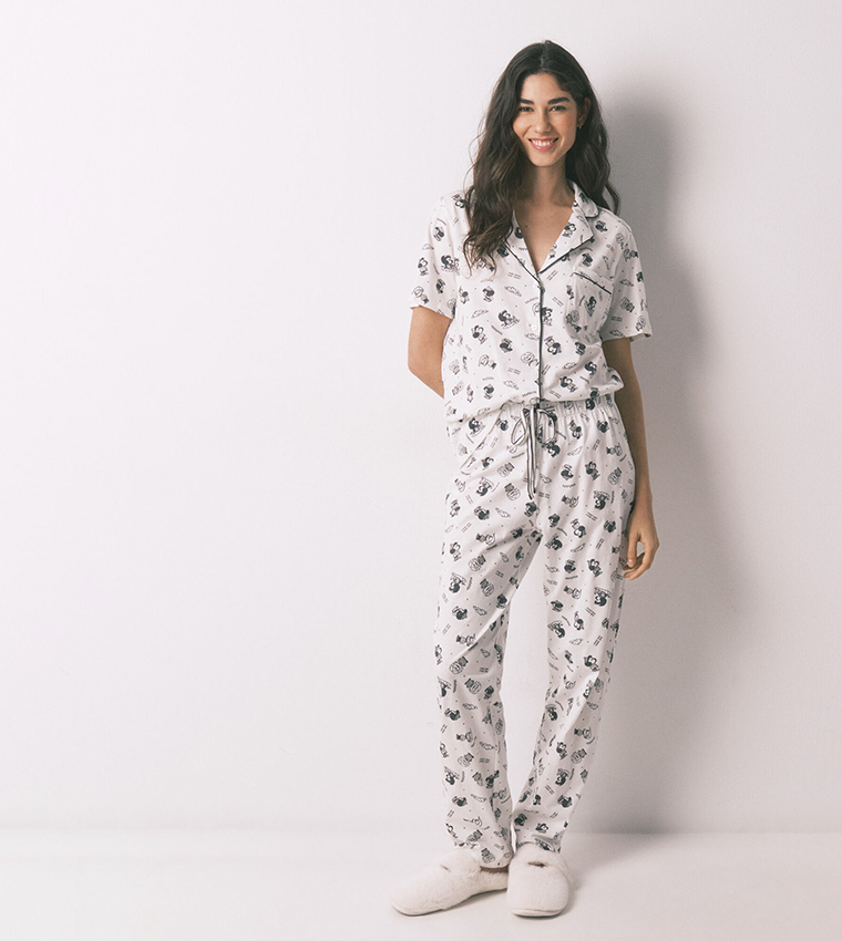 Mafalda 100% Cotton Classic Pyjama Set