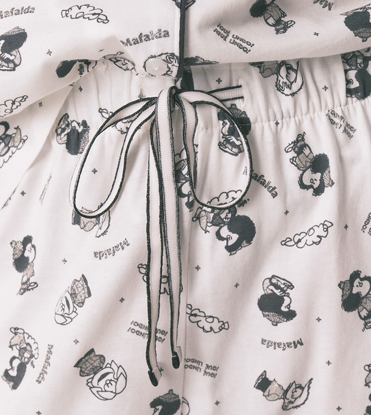 Mafalda 100% Cotton Classic Pyjama Set