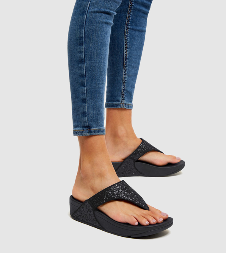 فت فلوب  صنادل كاجوال - أزرق Wedge Sandals