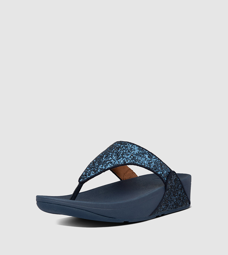 فت فلوب  صنادل كاجوال - أزرق Wedge Sandals