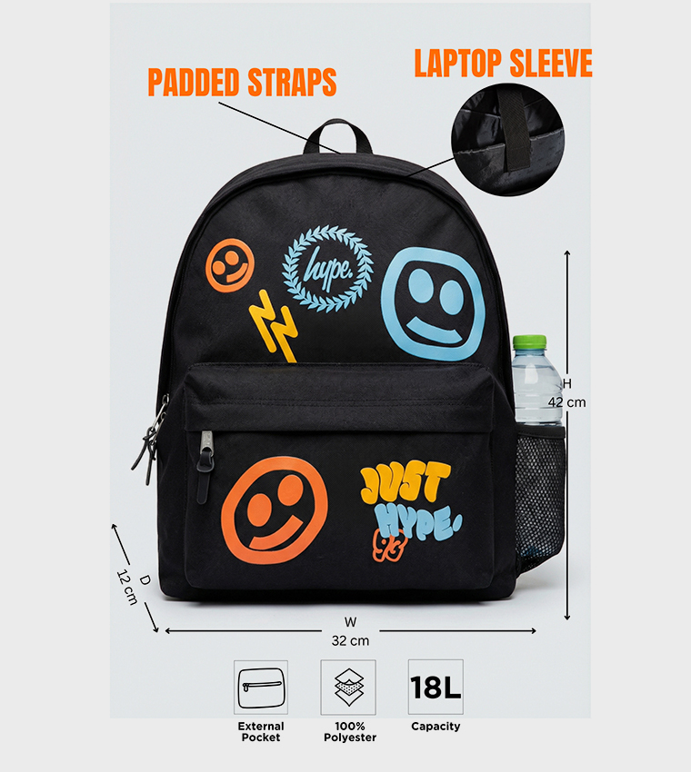 Smiley Icon Iconic Backpack