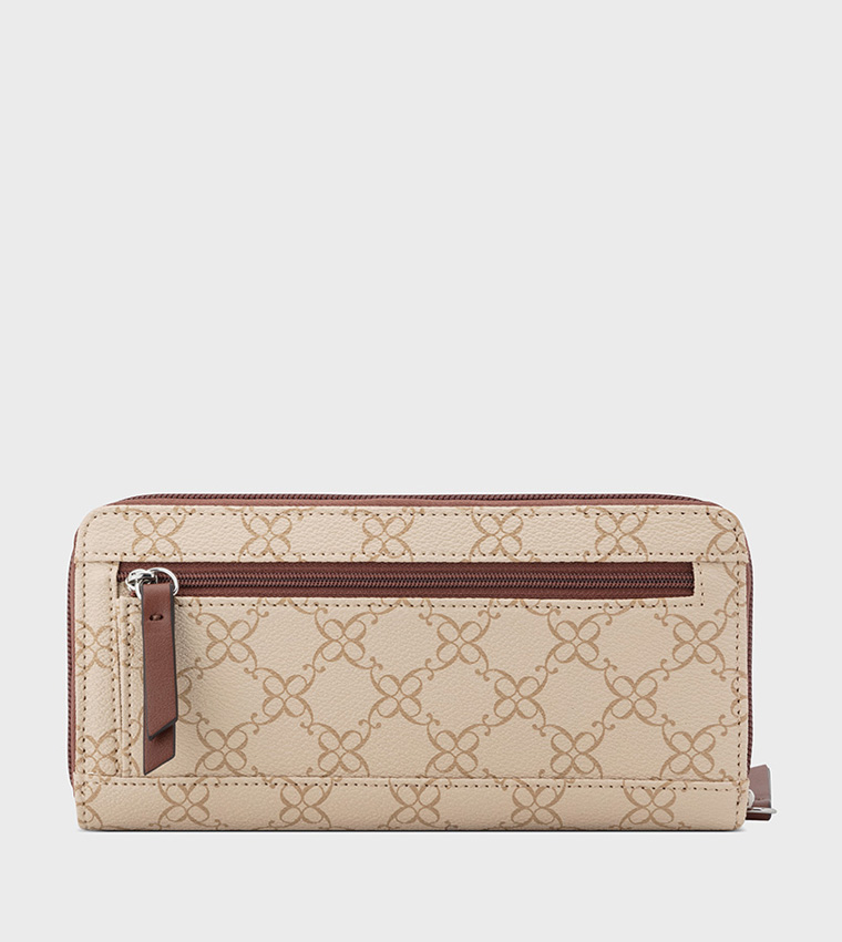 Monogram Patterned Zip Wallet
