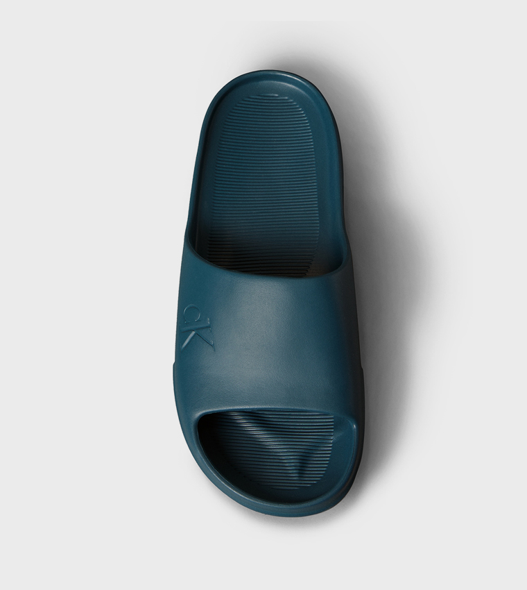 Logo Embossed Open Toe Slides