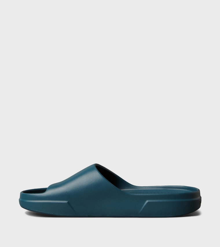 Logo Embossed Open Toe Slides