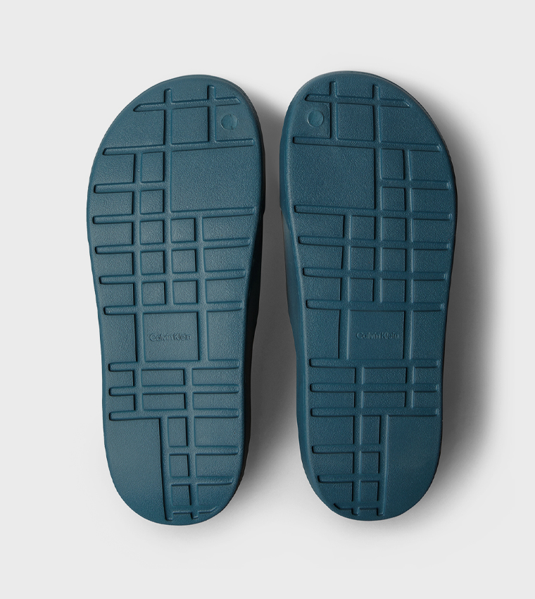 Logo Embossed Open Toe Slides