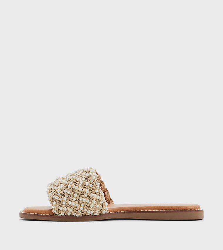 Call it Spring  Flat Sandals - White Flat Sandals