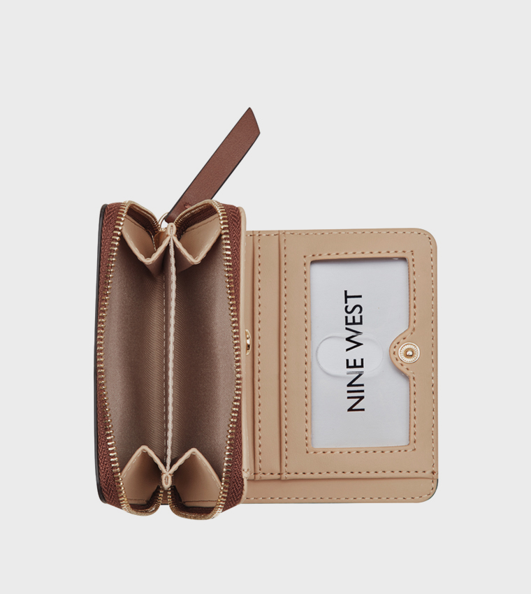 Patterned Zip Around Wallet