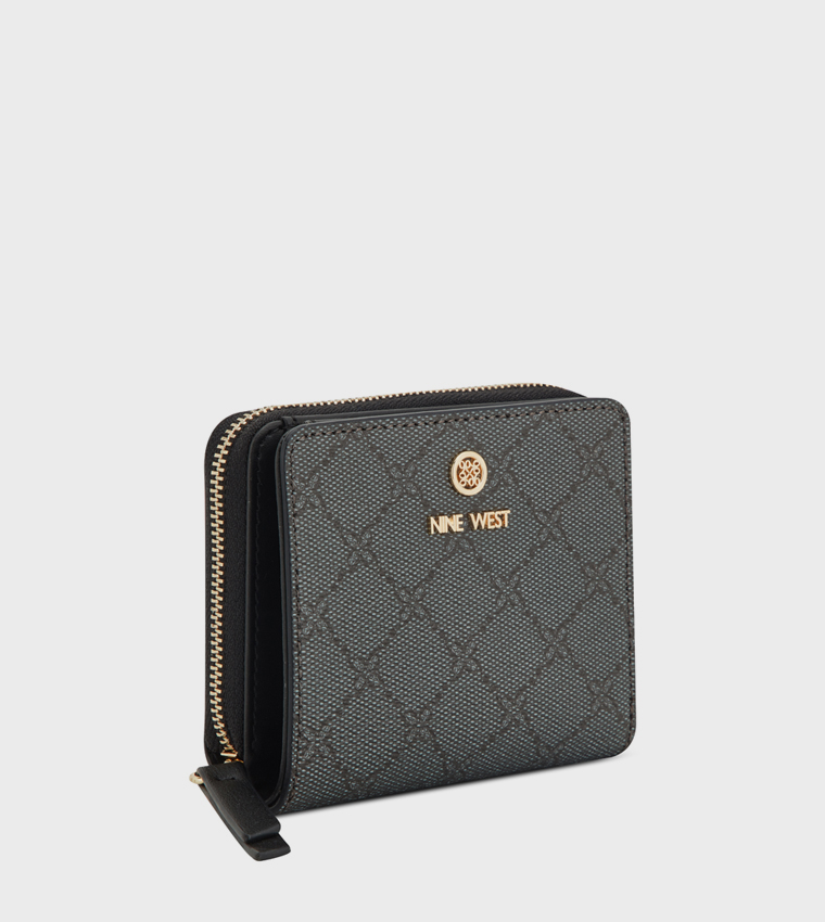 Patterned Zip Around Wallet